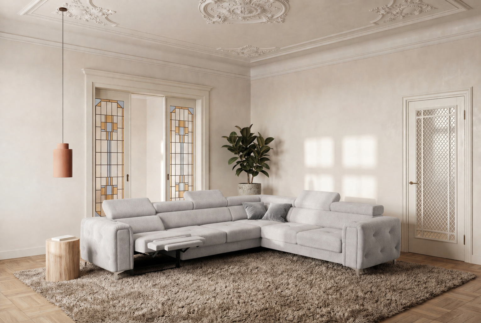 Ecksofa Orion I Relax Moly 70